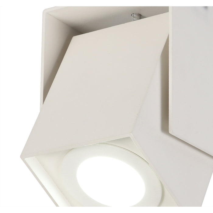 Nelson Lighting NL73809 Donto Adjustable Square Spot Light Sand White