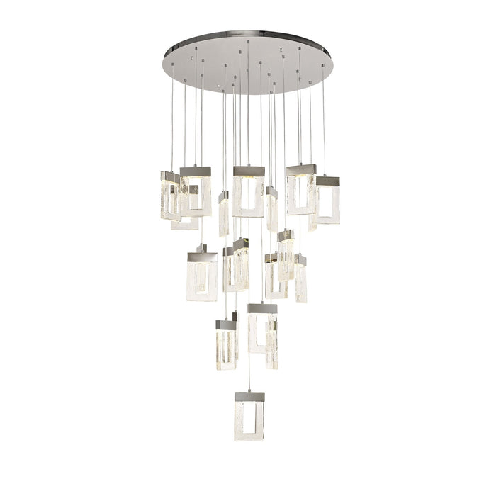 Nelson Lighting NL78629 Eski Pendant 5M 21LED Light Polished Chrome