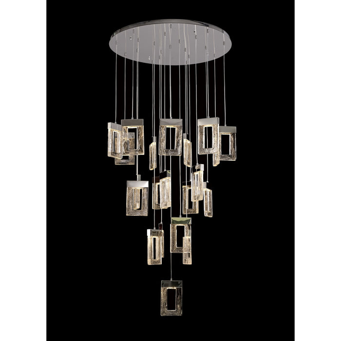 Nelson Lighting NL78629 Eski Pendant 5M 21LED Light Polished Chrome