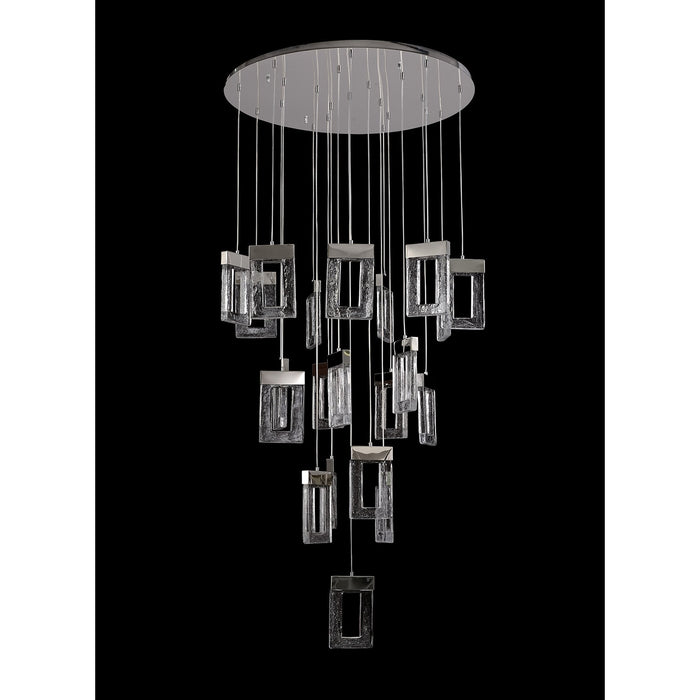 Nelson Lighting NL78629 Eski Pendant 5M 21LED Light Polished Chrome