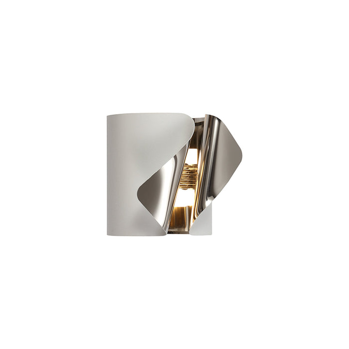 Nelson Lighting NL73669 Eurika Wall Lamp LED Sand White/Polished Chrome