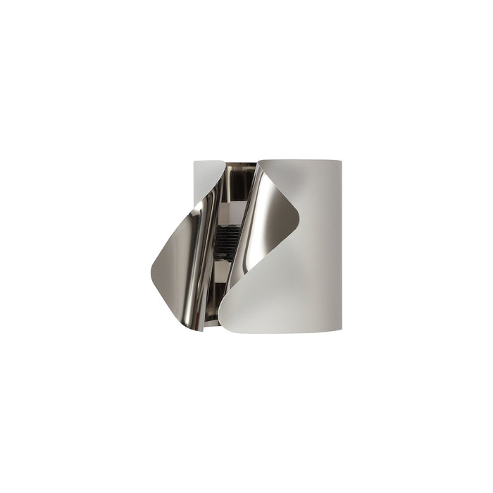 Nelson Lighting NL73669 Eurika Wall Lamp LED Sand White/Polished Chrome