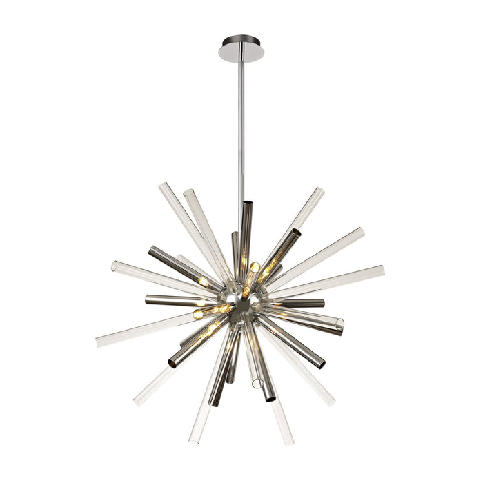 Nelson Lighting NL74029 Fabbio Pendant 16 Light Clear & Chrome/Polished Chrome