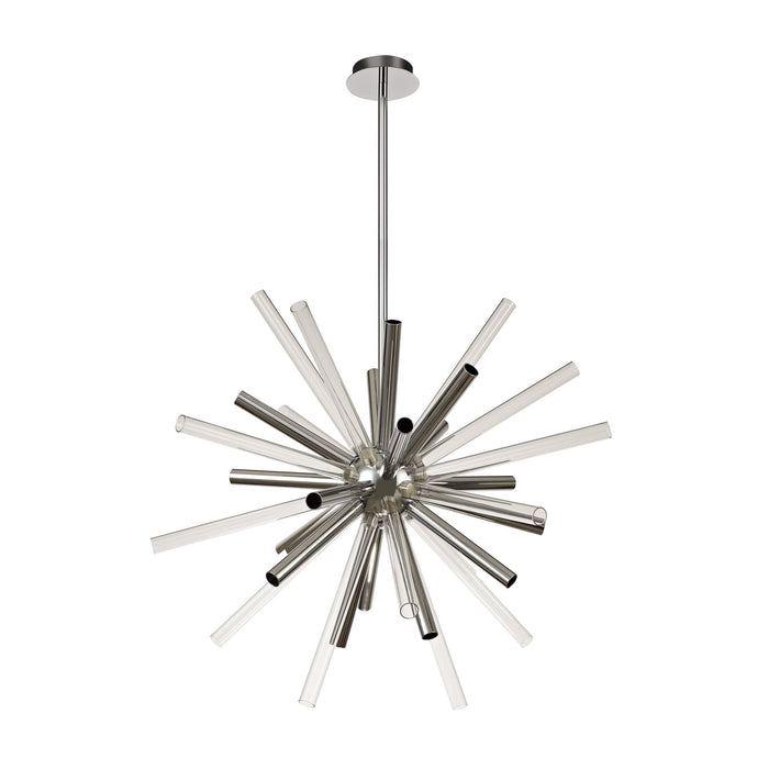 Nelson Lighting NL74029 Fabbio Pendant 16 Light Clear & Chrome/Polished Chrome