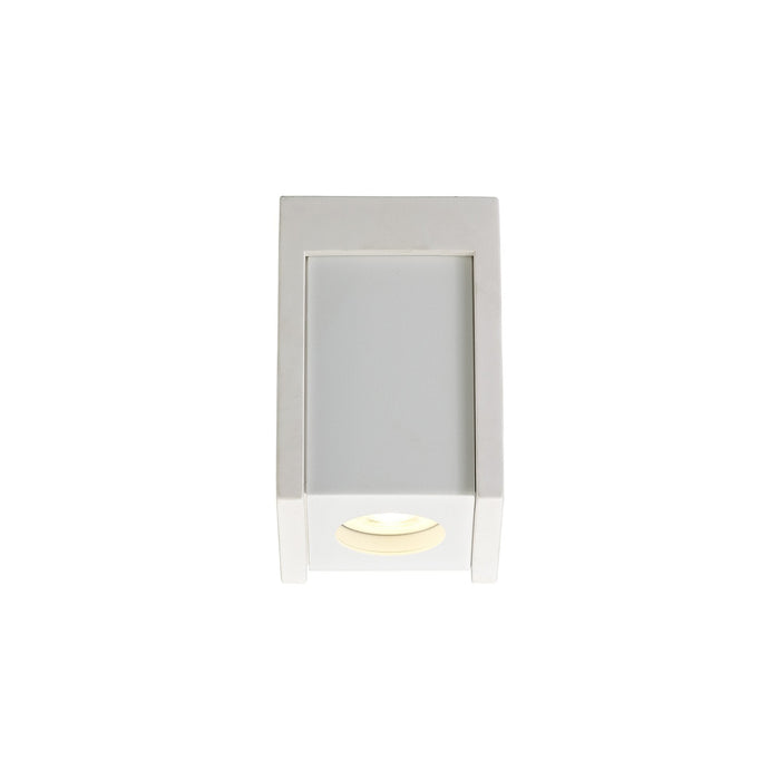 Nelson Lighting NLK01089 Inigo 1 Light Ceiling White Paintable Gypsum With Matt White Cover