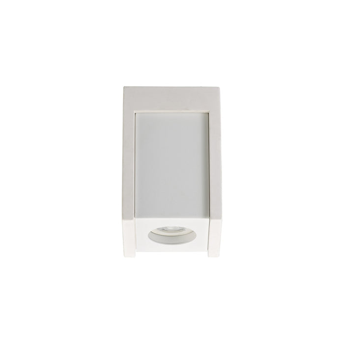 Nelson Lighting NLK01089 Inigo 1 Light Ceiling White Paintable Gypsum With Matt White Cover