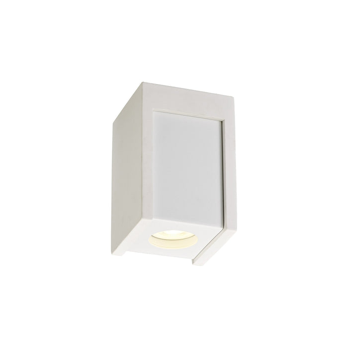 Nelson Lighting NLK01089 Inigo 1 Light Ceiling White Paintable Gypsum With Matt White Cover