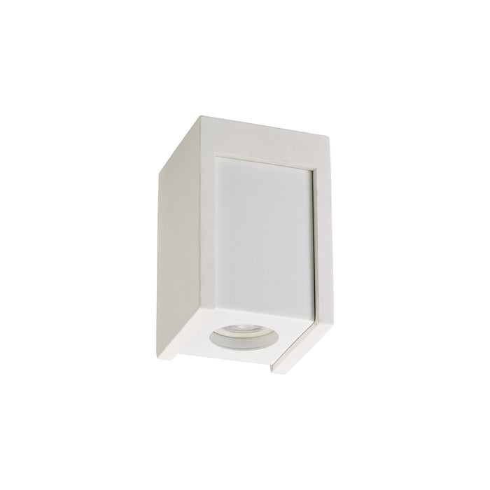 Nelson Lighting NLK01089 Inigo 1 Light Ceiling White Paintable Gypsum With Matt White Cover