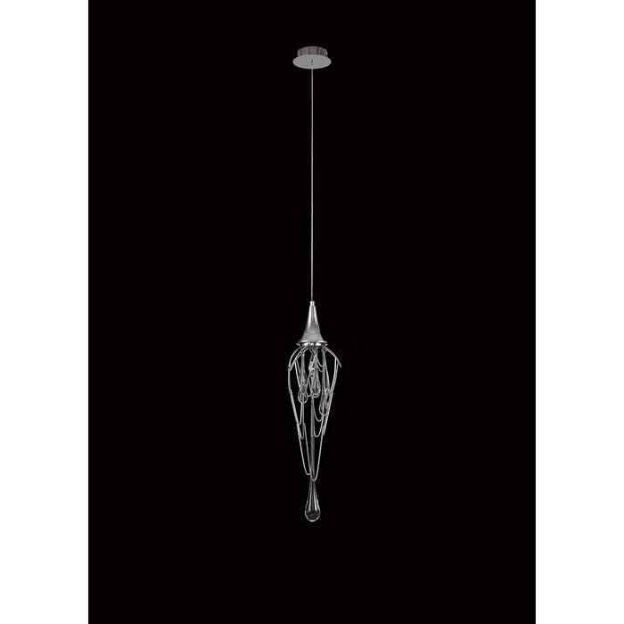 Nelson Lighting NL78559 Istan Pendant 1 Light Polished Chrome