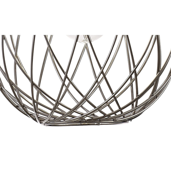 Nelson Lighting NL71379 Linus Sphere Pendant 1 Light Polished Nickel