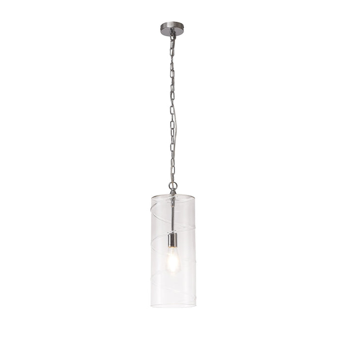 Nelson Lighting NL75689 Lucy Pendant 1 Light Polished Chrome/Clear