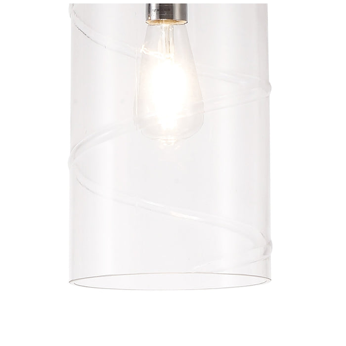 Nelson Lighting NL75689 Lucy Pendant 1 Light Polished Chrome/Clear