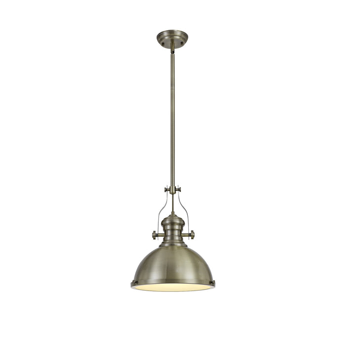 Nelson Lighting NL71029 Louis Pendant 1 Light Antique Brass