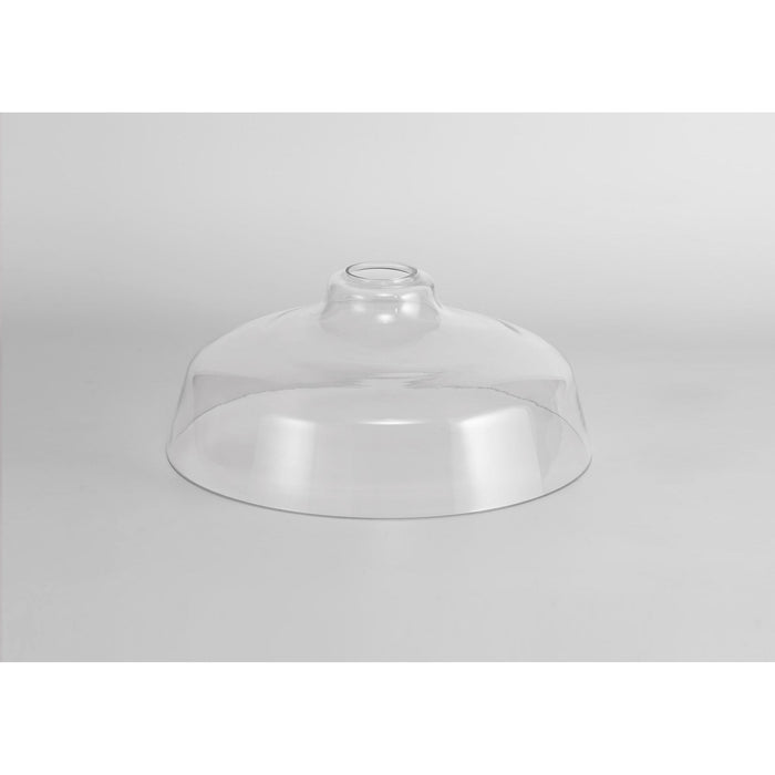 Nelson Lighting NL80569 Louis Flat Round 30cm Clear Glass Lampshade