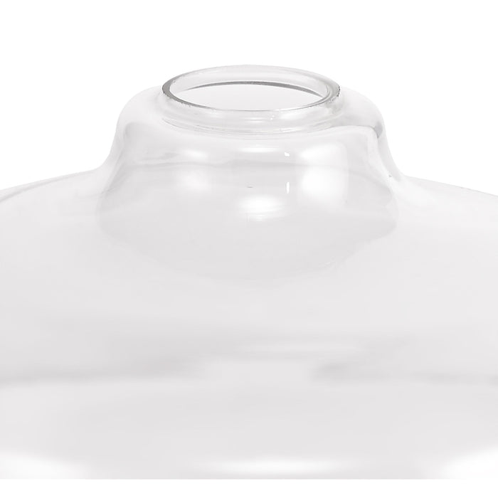 Nelson Lighting NL80569 Louis Flat Round 30cm Clear Glass Lampshade