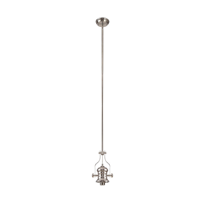 Nelson Lighting NL81229 Louis Frame Only Pendant 1 Light Polished Nickel