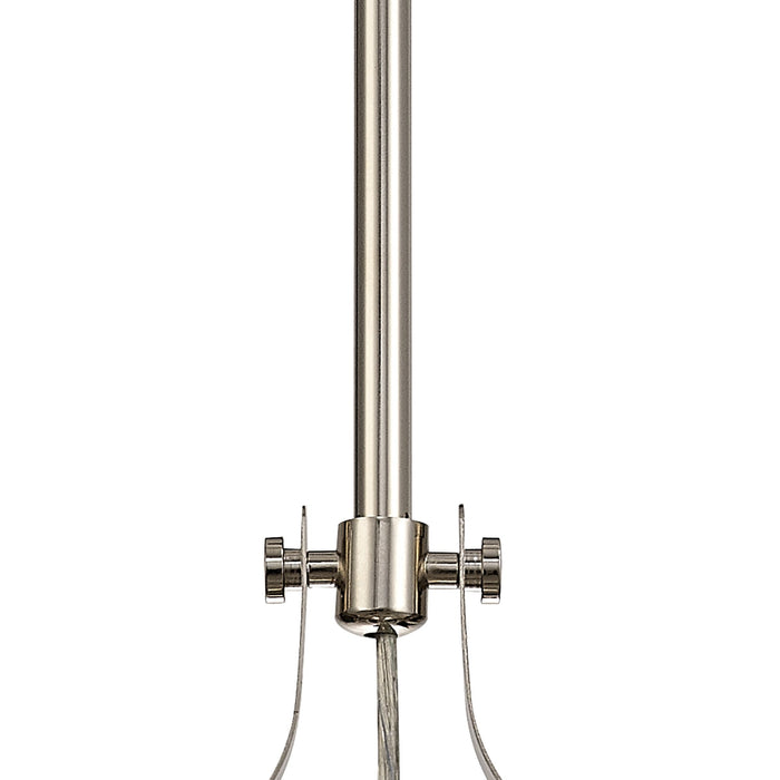 Nelson Lighting NL81229 Louis Frame Only Pendant 1 Light Polished Nickel