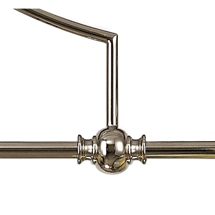 Nelson Lighting NL81249 Louis Frame Only Linear Pendant 3 Light Polished Nickel