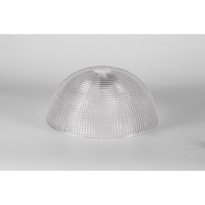 Nelson Lighting NL81269 Louis Round 30cm Prismatic Effect Clear Glass Lampshade