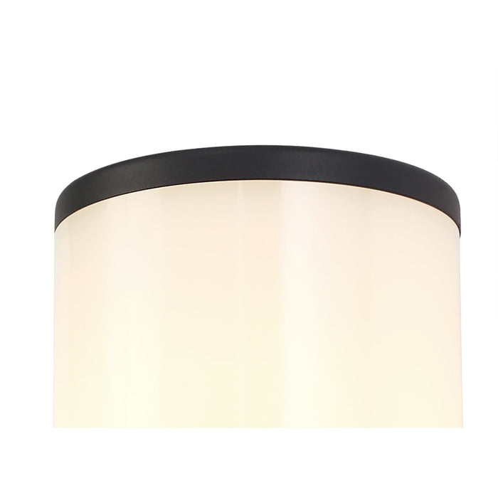 Nelson Lighting NL7775/OP9 Marc Outdoor Wall Lamp 1 Light Anthracite/Opal