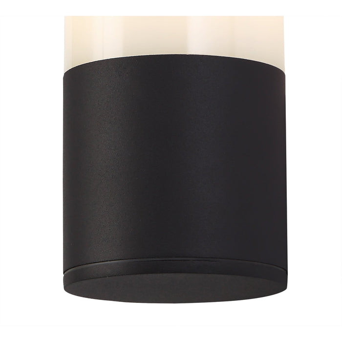 Nelson Lighting NL7775/OP9 Marc Outdoor Wall Lamp 1 Light Anthracite/Opal