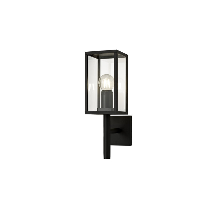 Nelson Lighting NL71169 Mateo Outdoor Upward Wall Lamp 1 Light Graphite Black