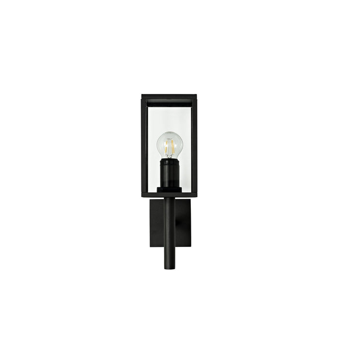 Nelson Lighting NL71169 Mateo Outdoor Upward Wall Lamp 1 Light Graphite Black