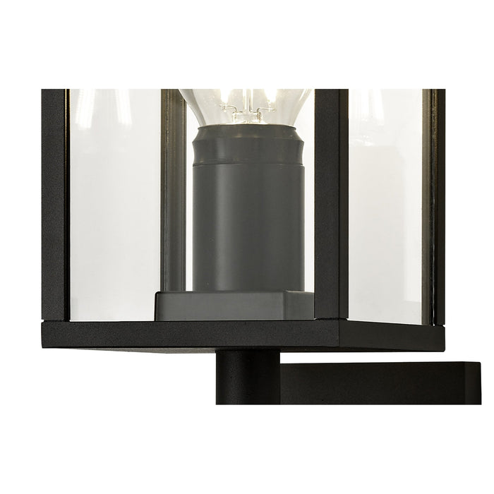 Nelson Lighting NL71169 Mateo Outdoor Upward Wall Lamp 1 Light Graphite Black