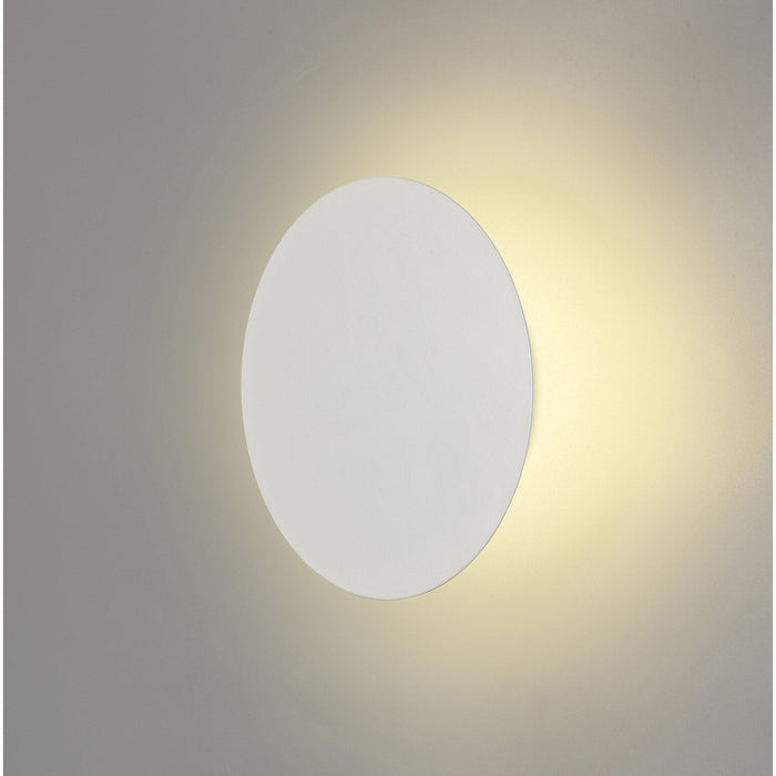 Nelson Lighting NLK03779 Modena Magnetic Base Wall Lamp LED 20cm Round Sand White