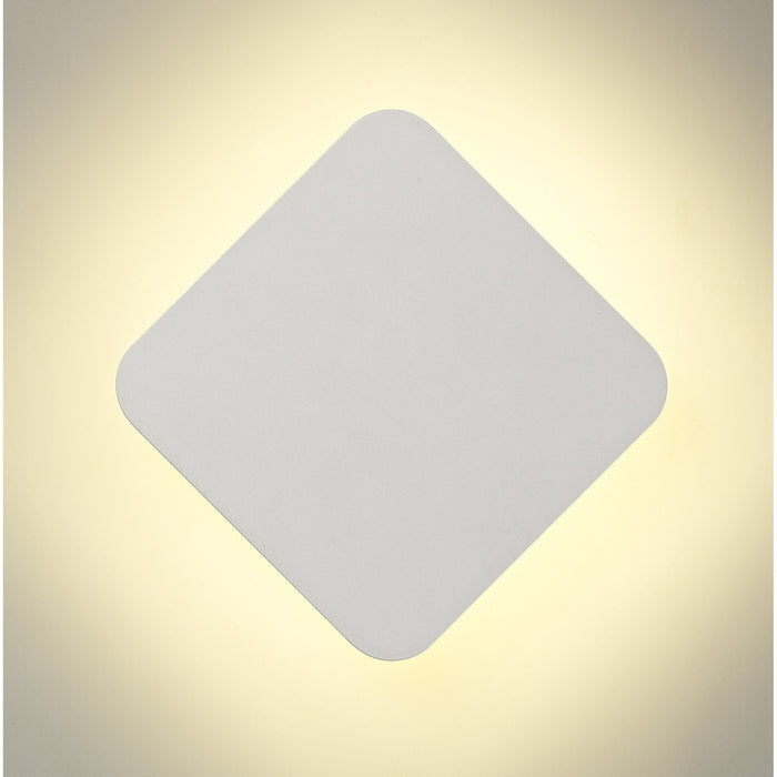 Nelson Lighting NLK03819 Modena Magnetic Base Wall Lamp LED 20cm Diamond Sand White