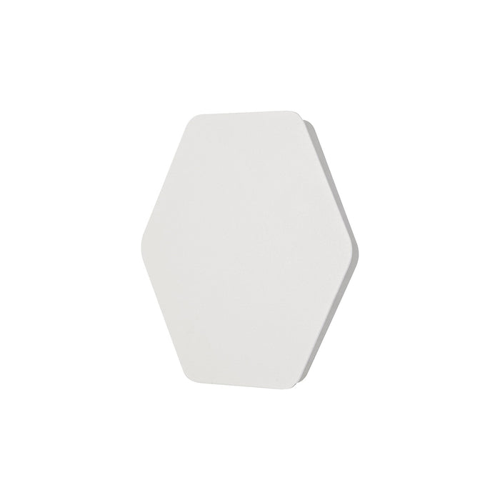 Nelson Lighting NLK04059 Modena Magnetic Base Wall Lamp LED 20/19cm Horizontal Hexagonal Centre Sand White/Acrylic Frosted Diffuser