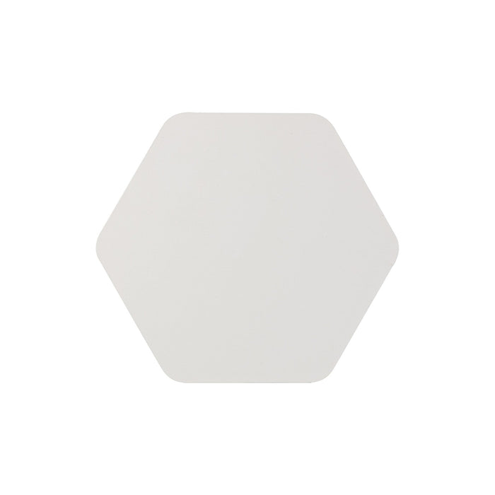 Nelson Lighting NLK04059 Modena Magnetic Base Wall Lamp LED 20/19cm Horizontal Hexagonal Centre Sand White/Acrylic Frosted Diffuser