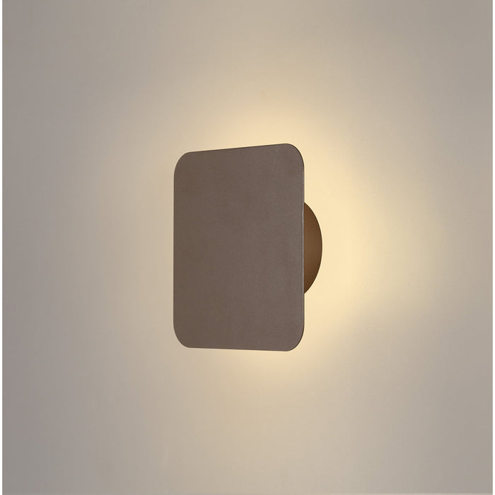 Nelson Lighting NLK04159 Modena Magnetic Base Wall Lamp LED 15cm Square Coffee