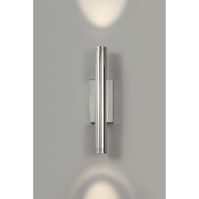 Nelson Lighting NL76069 Neve Outdoor Wall Lamp LED Polished Chrome