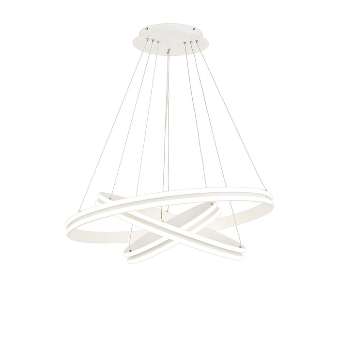 Nelson Lighting NL77709 Orla Pendant 3 Light LED Dimmable Matt White