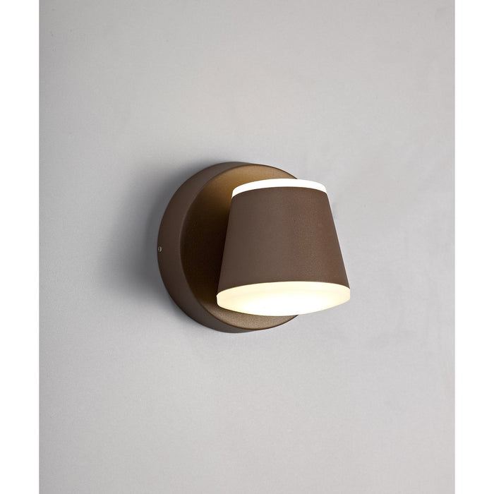 Nelson Lighting NL72279 Pico Outdoor Wall Lamp 2 Light LED Dark Brown