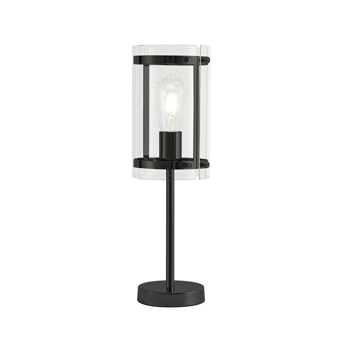 Nelson Lighting NL81709 Prince Table Lamp 1 Light Matt Black