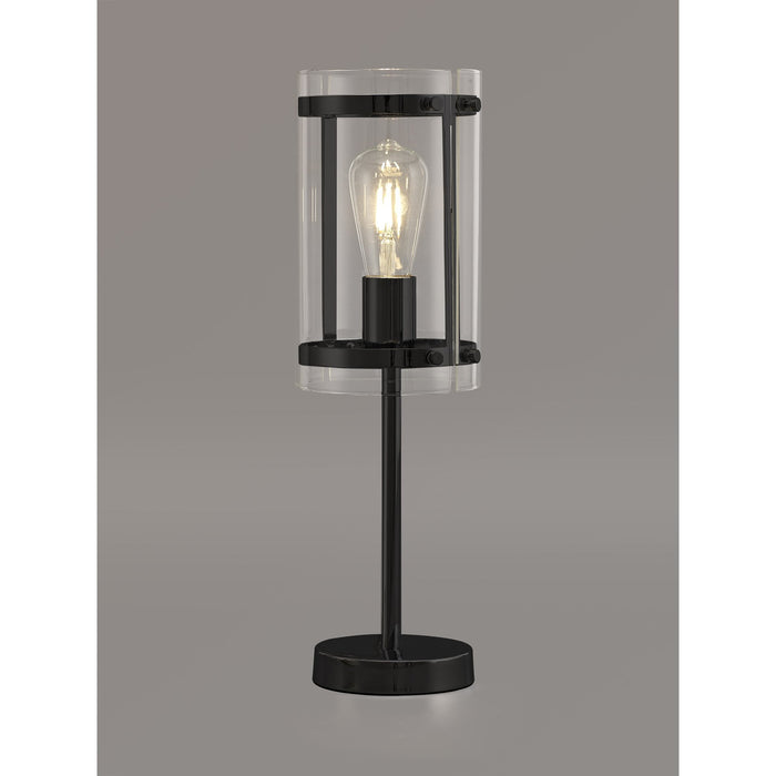 Nelson Lighting NL81709 Prince Table Lamp 1 Light Matt Black