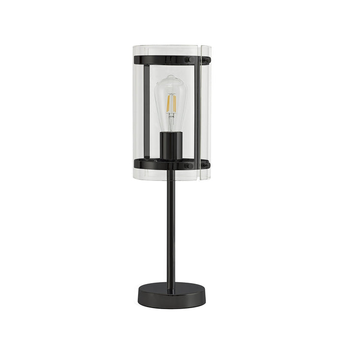 Nelson Lighting NL81709 Prince Table Lamp 1 Light Matt Black