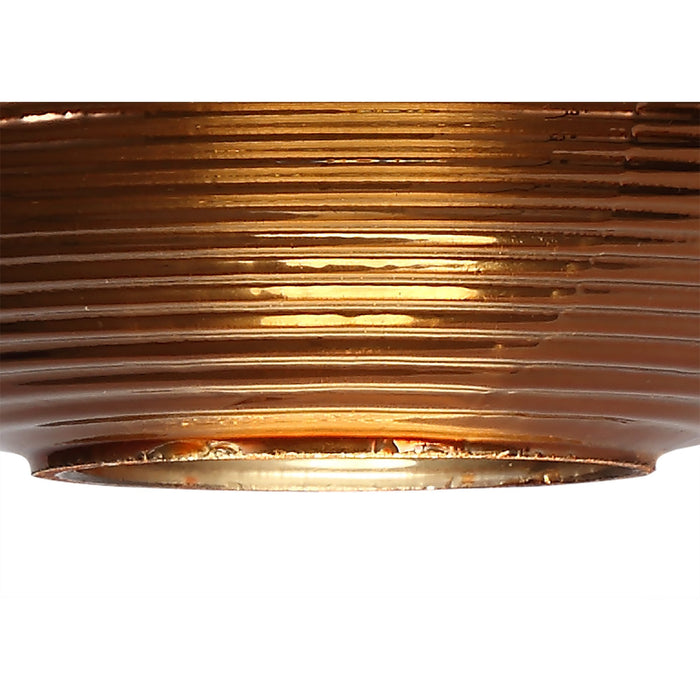 Nelson Lighting NL74399 Rome Wall Light Switched LED Copper/Polished Chrome