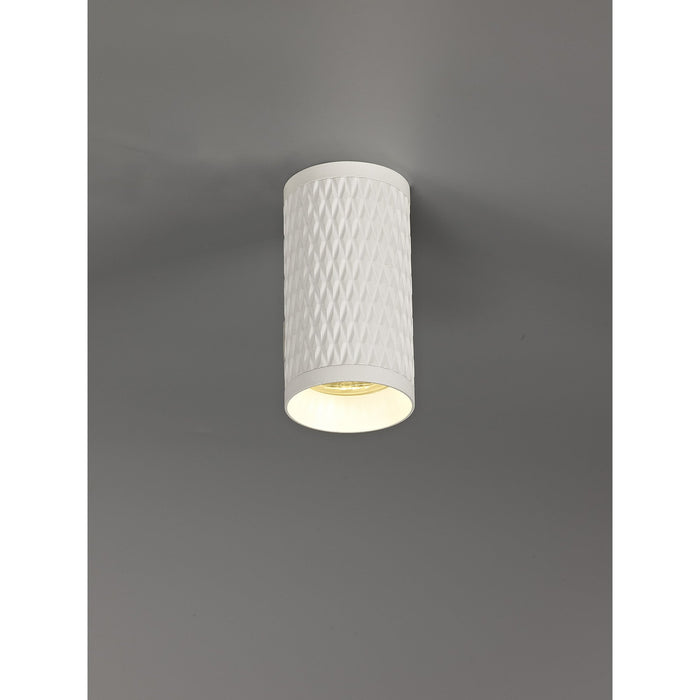 Nelson Lighting NL80159 Silence 11cm Surface Mounted Ceiling Light 1 Light Sand White