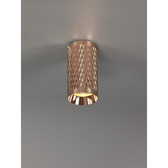 Nelson Lighting NL80179 Silence 11cm Surface Mounted Ceiling Light 1 Light Rose Gold