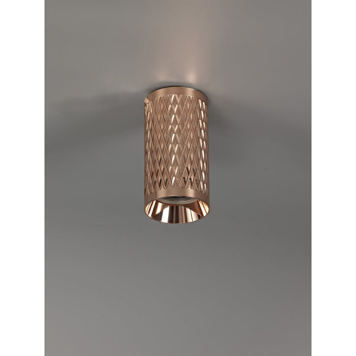 Nelson Lighting NL80179 Silence 11cm Surface Mounted Ceiling Light 1 Light Rose Gold