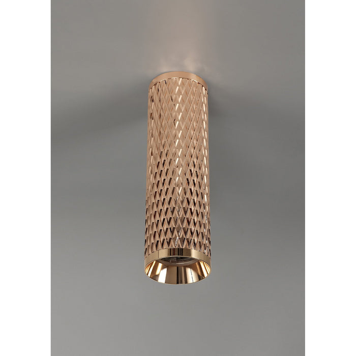 Nelson Lighting NL80219 Silence 20cm Surface Mounted Ceiling Light 1 Light Rose Gold