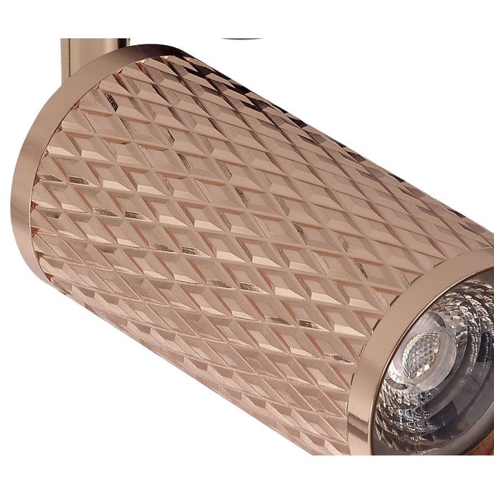 Nelson Lighting NL80339 Silence Track Spot Light 1 Light Rose Gold