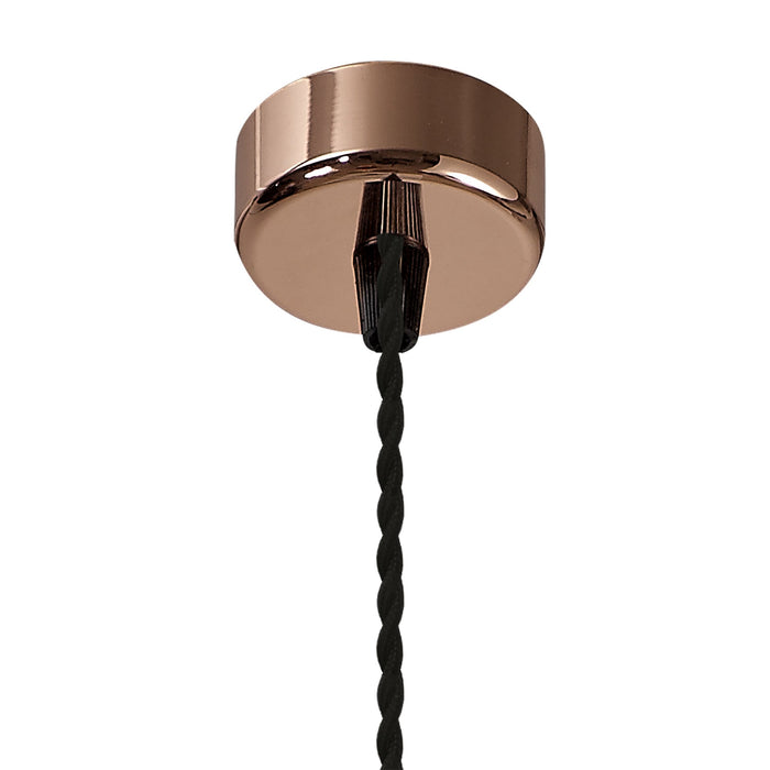 Nelson Lighting NL80379 Silence Pendant Light Kit 2M 1 Light Rose Gold