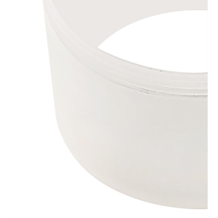 Nelson Lighting NLK01669 Silence 1 Light 11cm Surface Mounted Ceiling Sand White/Acrylic Ring