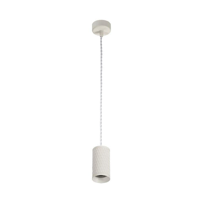 Nelson Lighting NLK01949 Silence 1 Light 11cm Pendant Light Sand White