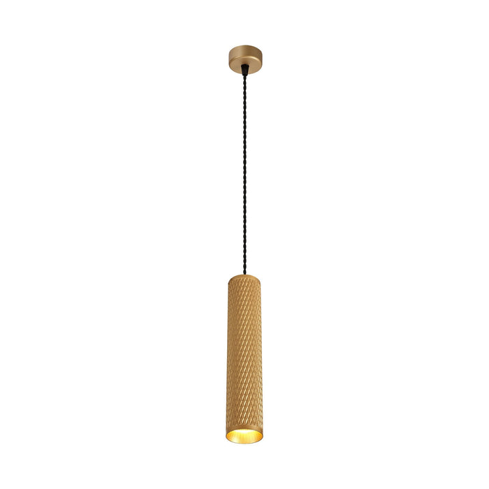 Nelson Lighting NLK02029 Silence 1 Light 30cm Pendant Light Champagne Gold