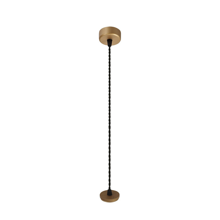 Nelson Lighting NLK02029 Silence 1 Light 30cm Pendant Light Champagne Gold